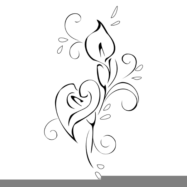 600x600 Lovely Lily Line Art Easter Clipart Free Images - Easter Lily Line Drawing