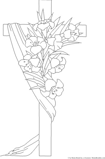 349x528 inkspired musings easter lilies - Easter Lily Line Drawing