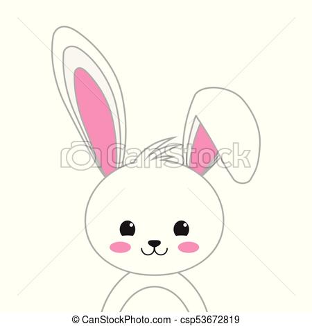 450x470 Draw Easter Bunny Face - Easter Rabbit Drawing