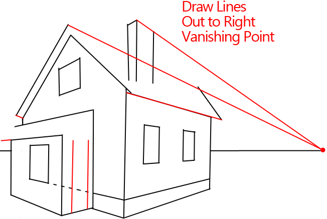 652x437 How To Draw A House With Easy Point Perspective Techniques - Easy 2 Point Perspective Drawing