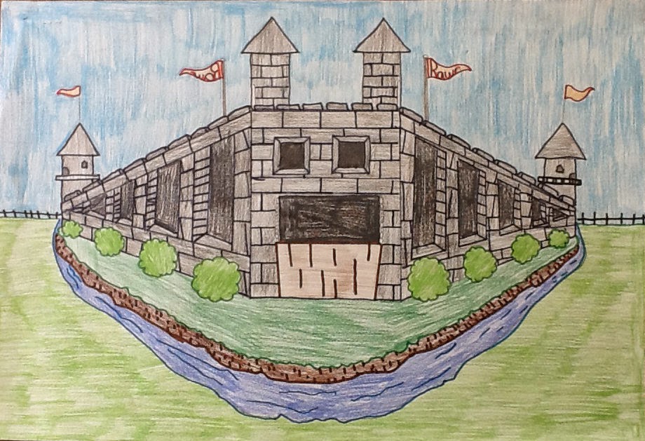 920x629 Art Inklings How To Draw Point Perspective Castles - Easy 2 Point Perspective Drawing