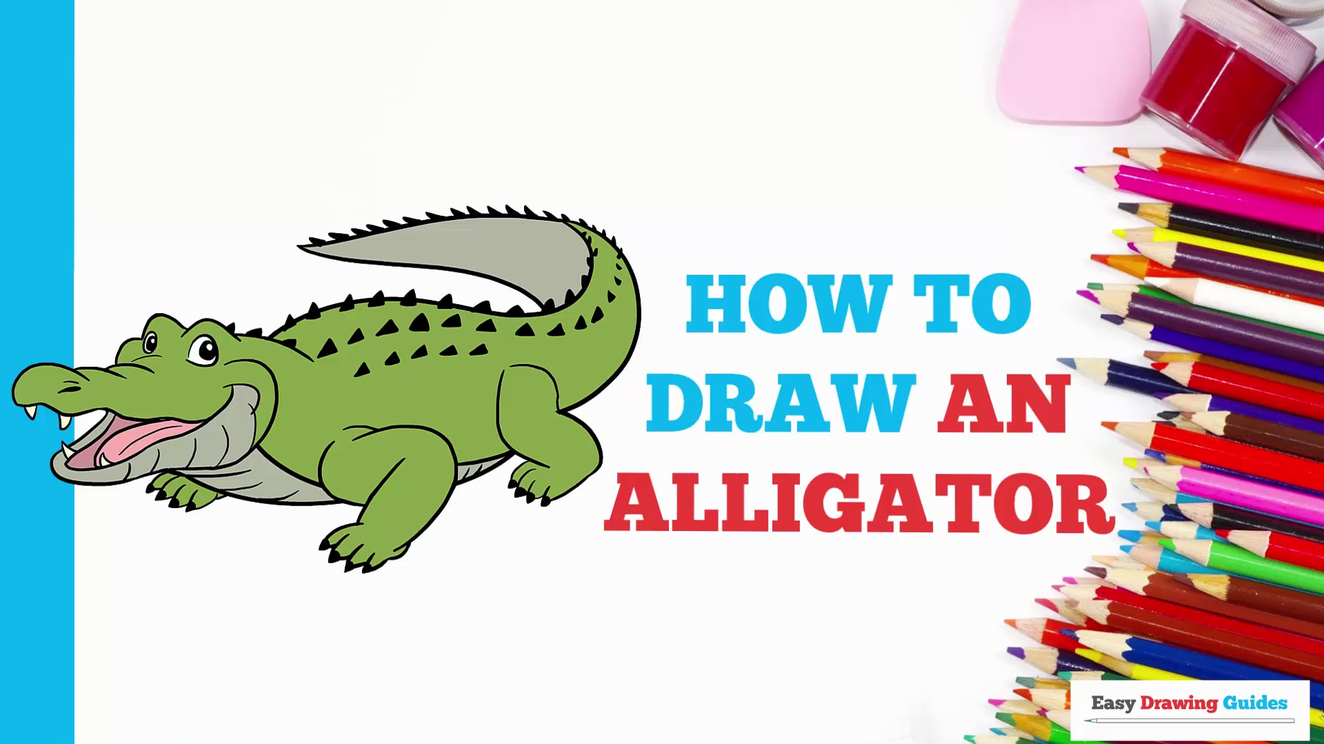 1920x1079 How To Draw An Alligator - Easy Alligator Drawing
