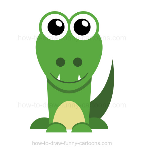 500x529 How To Draw An Alligator - Easy Alligator Drawing