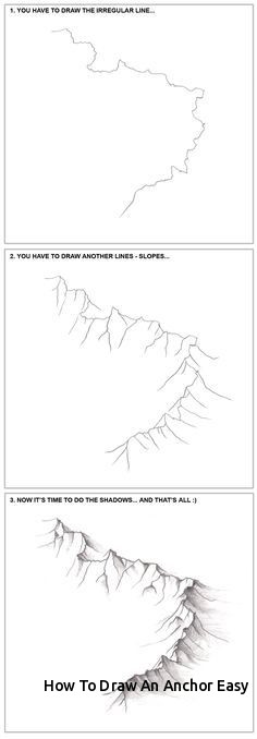 236x678 How To Draw An Anchor Easy - Easy Anchor Drawing