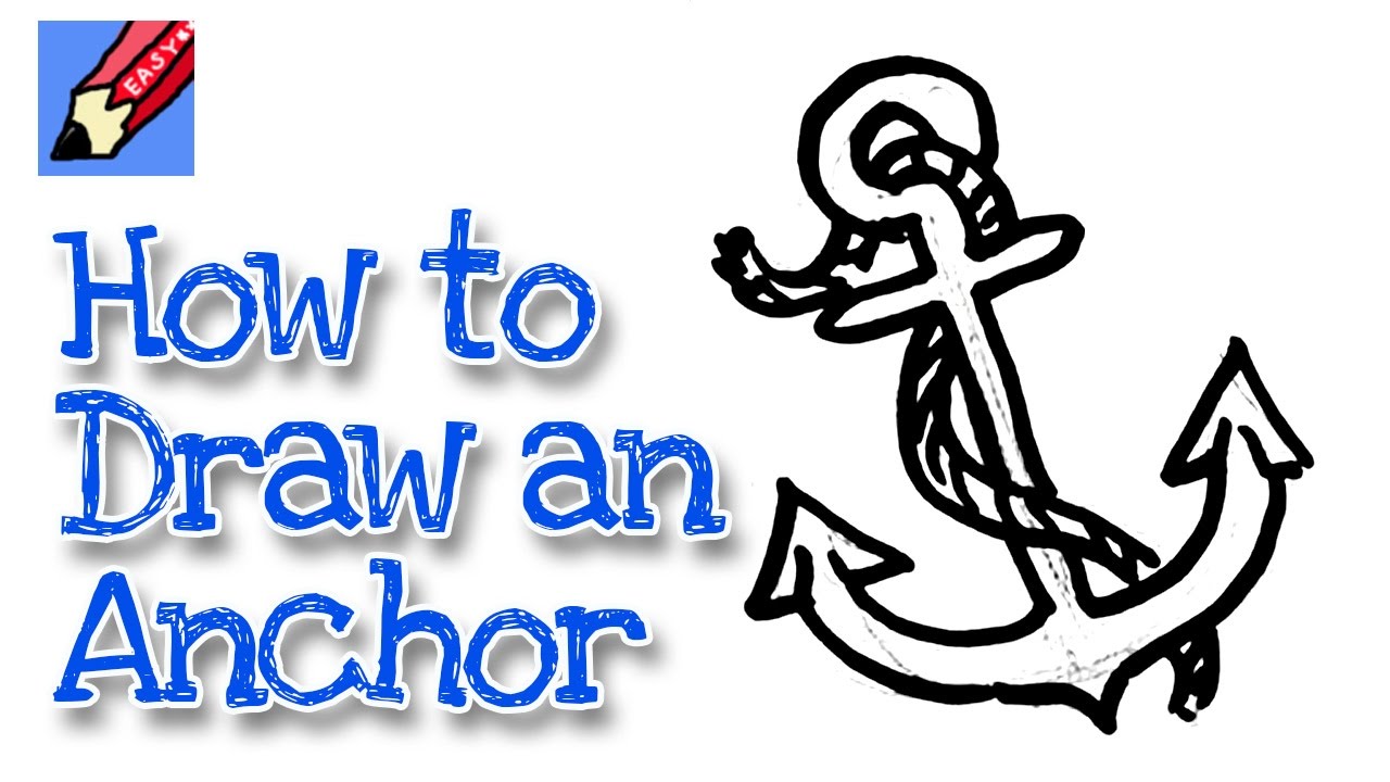 1280x720 How To Draw A Ship's Anchor Real Easy - Easy Anchor Drawing