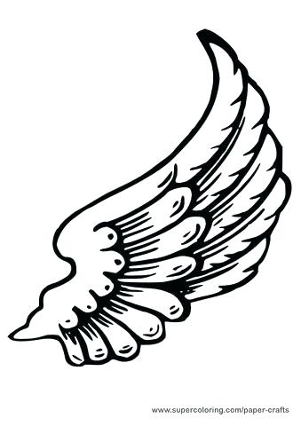 339x480 Easy Angel Wings Drawing At Free For Personal Use Template - Easy Angel Wings Drawing