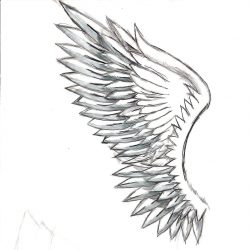 250x250 Easy Drawing Of An Angel Wings Step - Easy Angel Wings Drawing