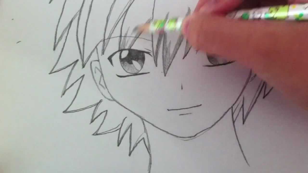 1280x720 Drawing A Basic Manga Boy - Easy Anime Boy Drawing