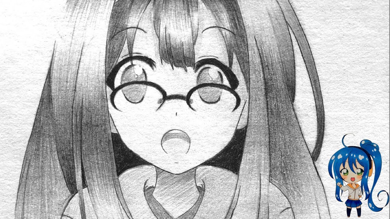 1280x720 Easy Anime Girl Pencil Drawing - Easy Anime Drawings