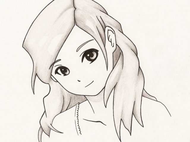 640x480 Anime Drawing Easy Deve Drawing - Easy Anime Girl Drawing