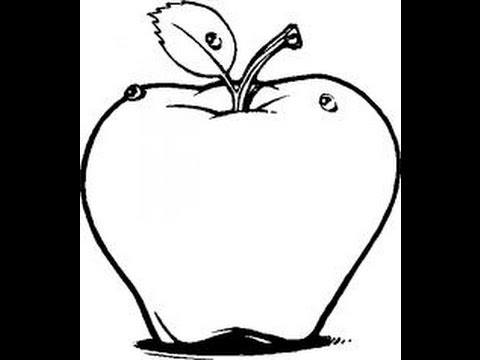 480x360 How To Draw Apple Easy Step - Easy Apple Drawing