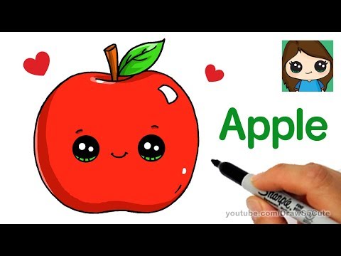 480x360 How To Draw An Apple Easy - Easy Apple Drawing