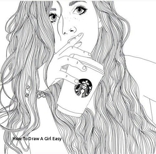 500x492 Art Pictures To Draw How To Draw A Girl Easy Art Drawings Girl S S - Easy Art Drawings