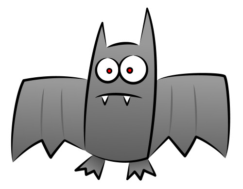 500x389 Bat Drawings - Easy Bat Drawing