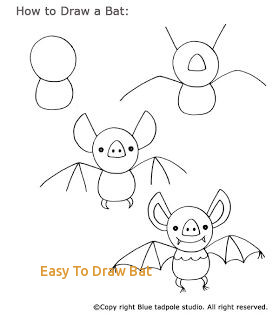 Easy Bat Drawing at PaintingValley.com | Explore collection of Easy Bat ...