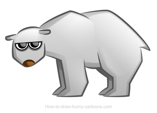 500x360 Easy Bear Drawing Polar Drawings Sketching Vector Sweet Sardinia - Easy Bear Face Drawing