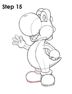 236x305 Easy Yoshi Drawings Step - Easy Best Drawing