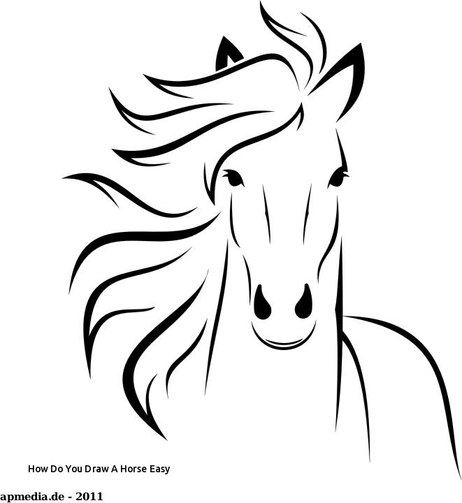 661x720 How Do You Draw A Horse Easy Best Drawing Images - Easy Best Drawing