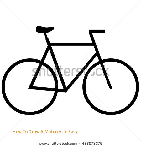 450x470 How To Draw A Motorcycle Easy Ciy Bike Silhouette Stock Vector - Easy Bike Drawing