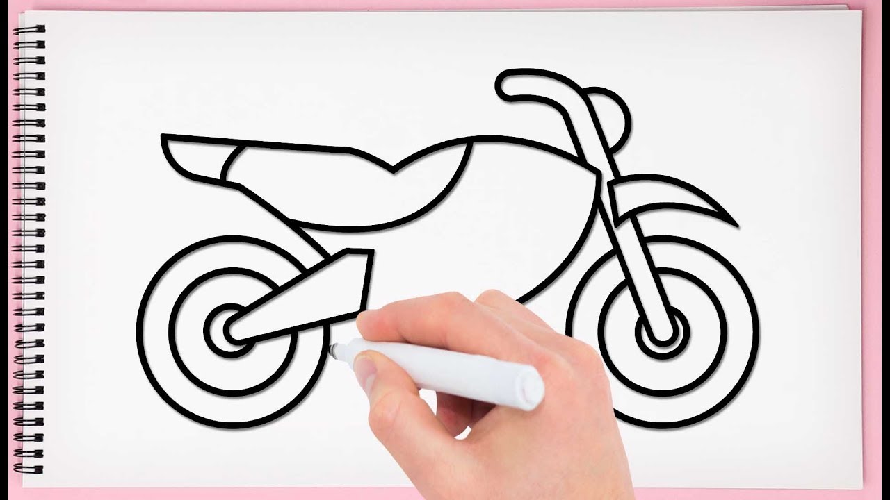 Easy Bike Drawing at PaintingValley.com | Explore collection of Easy