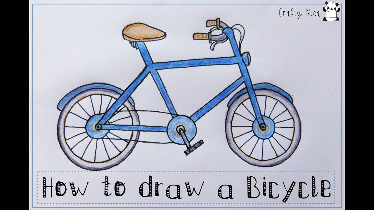 1280x720 How To Draw A Bicycle - Easy Bike Drawing