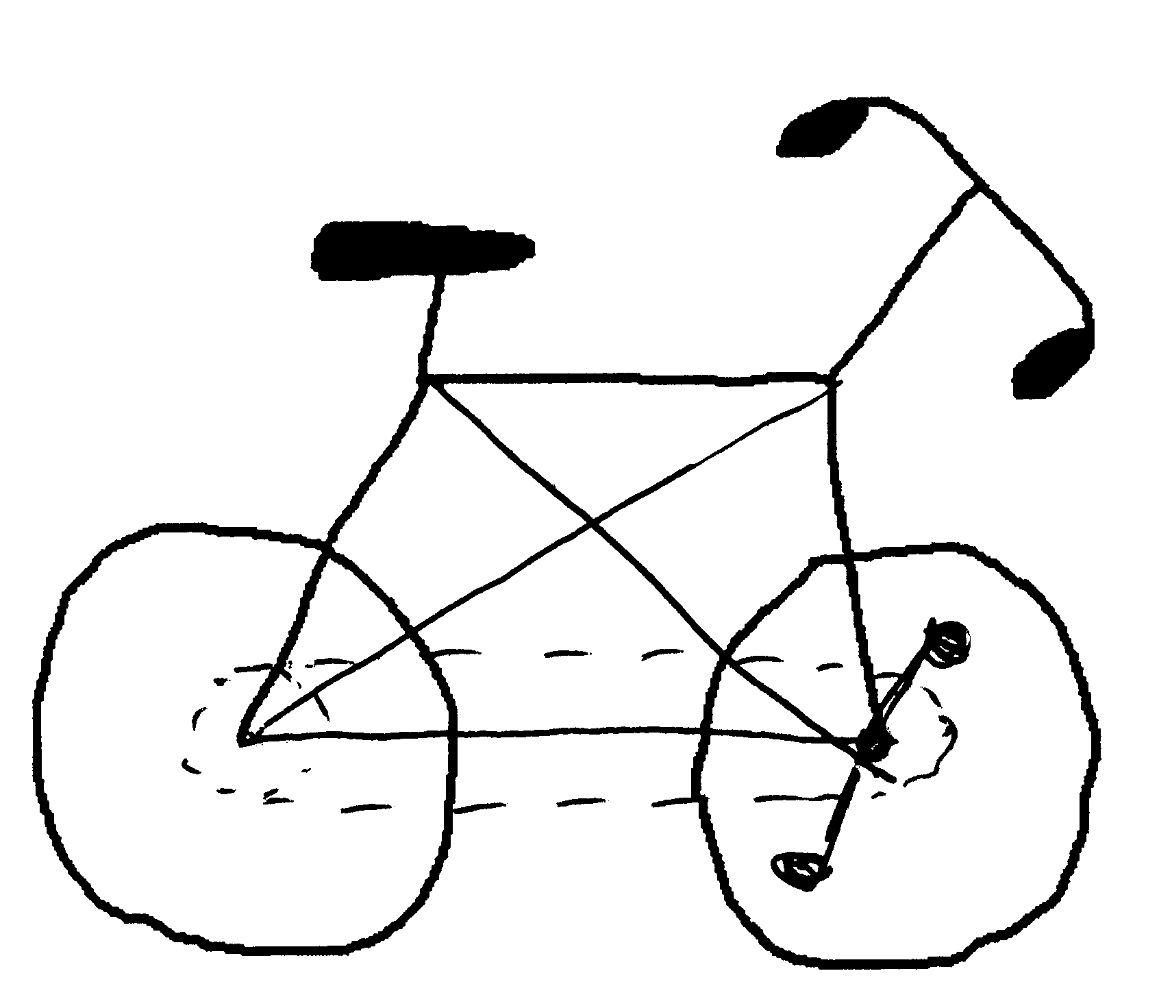 1692x1452 Bike Drawing Easy - Easy Bike Drawing