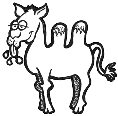 400x392 How To Draw Cartoon Camels With Easy Step - Easy Camel Drawing