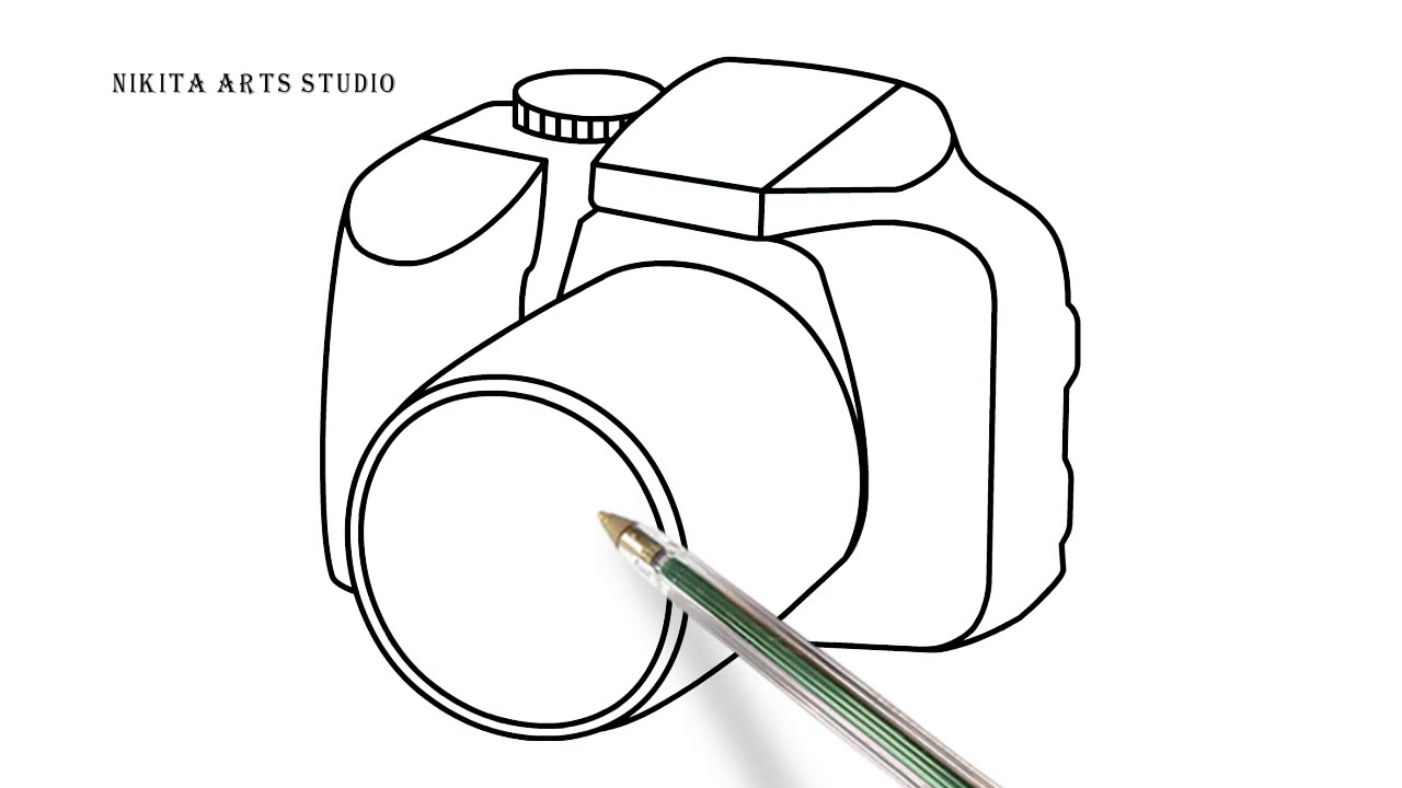 1280x720 How To Draw A Camera For Kids Easy Camera Drawing Tutorial - Easy Camera Drawing