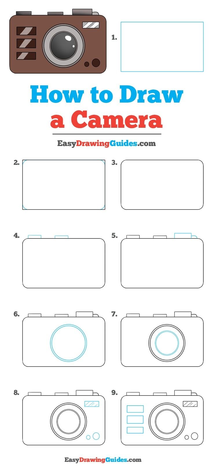 736x1629 How To Draw A Camera - Easy Camera Drawing