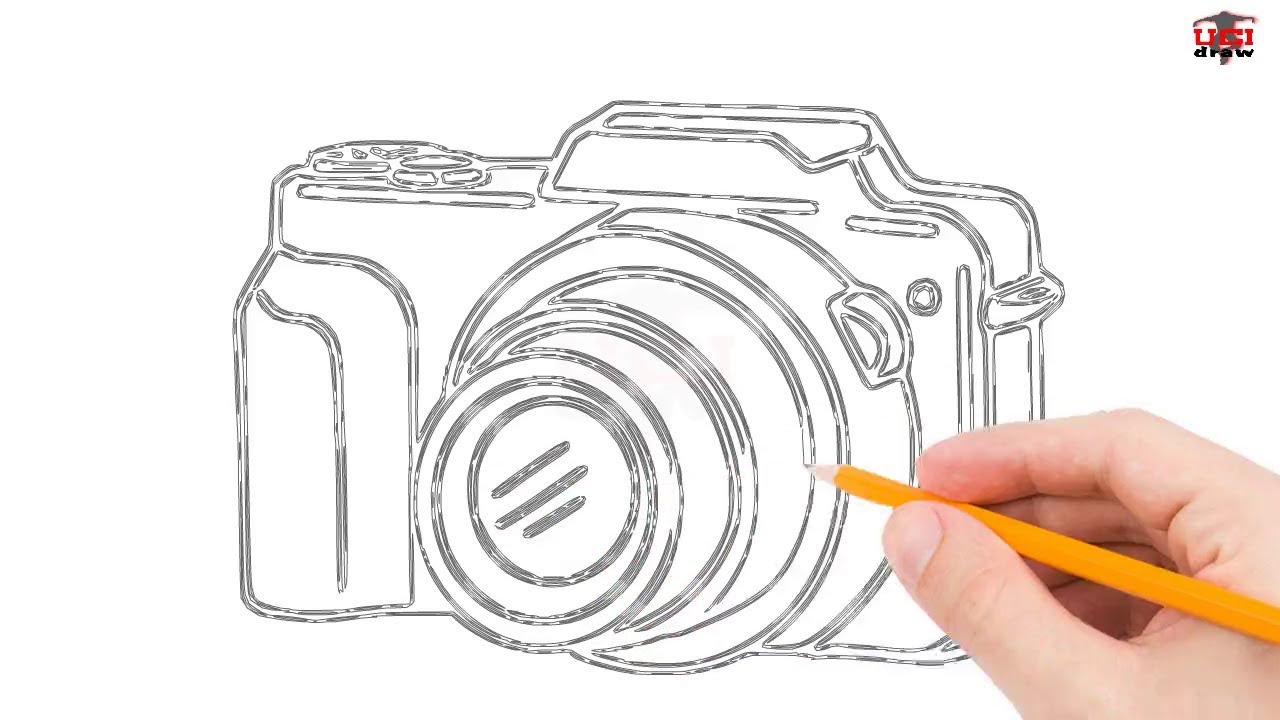 1280x720 How To Draw A Camera Step - Easy Camera Drawing