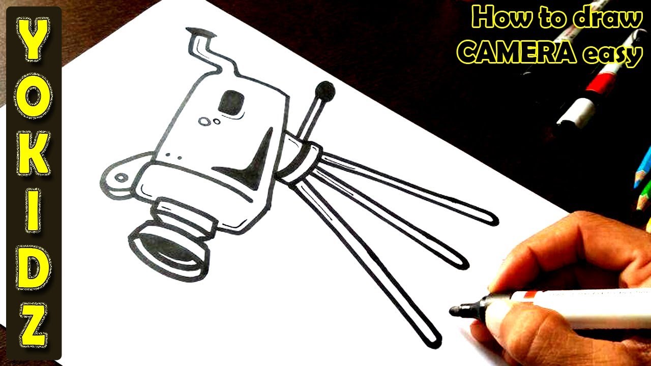 1280x720 How To Draw Camera Easy - Easy Camera Drawing