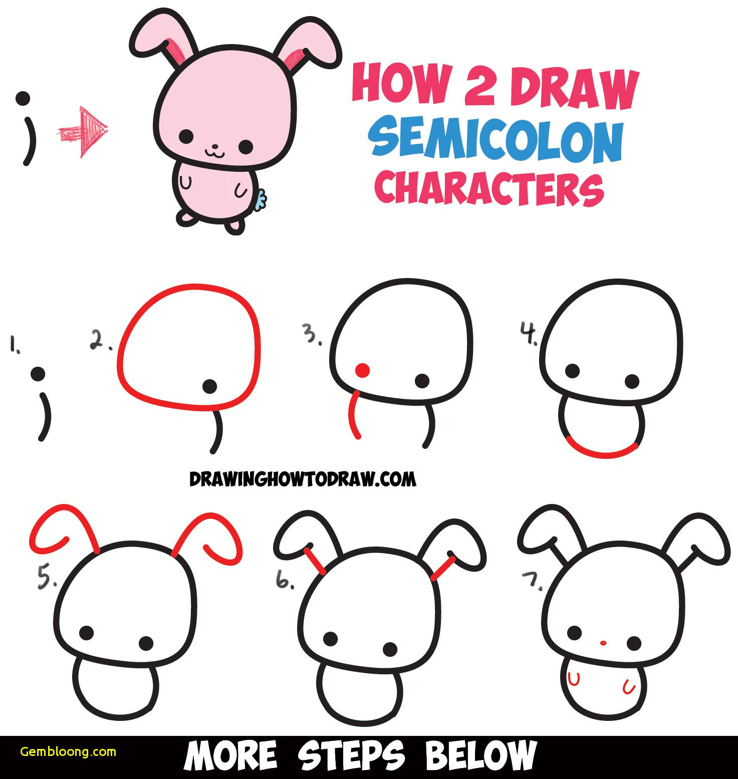 How To Draw Cartoon Characters Easy Step By Step For Beginners Carton