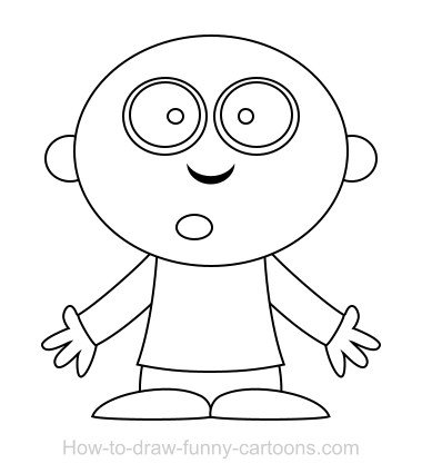 380x425 Easy Cartoon Characters To Draw - Easy Cartoon Characters Drawing