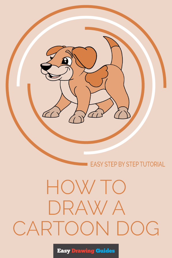 600x900 How To Draw A Cartoon Dog Easy Drawing Guides - Easy Cartoon Dog Drawing