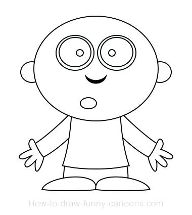 380x425 Easy Cartoon Characters To Draw Combined With How To Draw Cartoon - Easy Cartoon Drawing Pictures