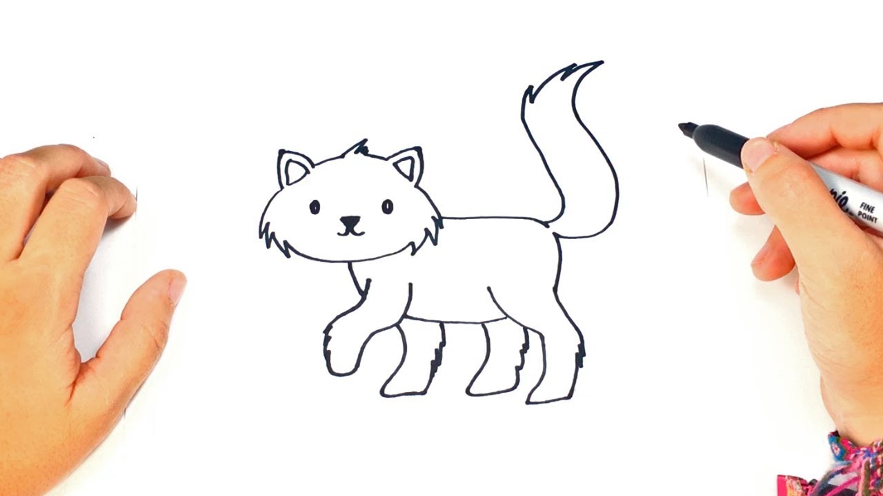 1280x720 How To Draw A Cat For Kids Cat Easy Draw Tutorial - Easy Cat Drawing For Kids