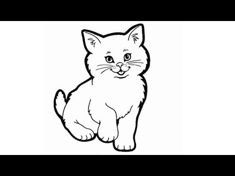 480x360 How To Draw A Cat Step - Easy Cat Drawing Step By Step