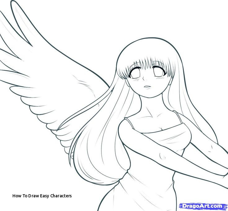 735x680 How To Draw Easy Characters Best Drawing Images - Easy Characters Drawing