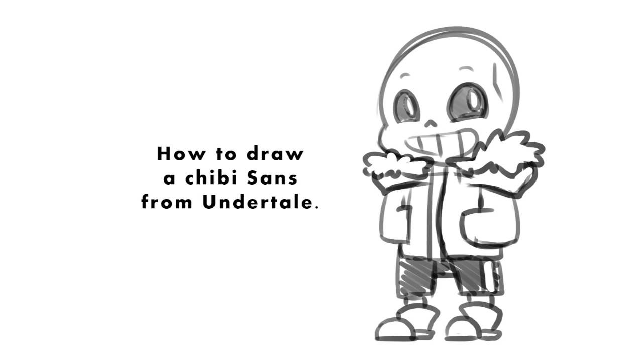 1280x720 How To Draw Chibi Sans - Easy Chibi Drawings