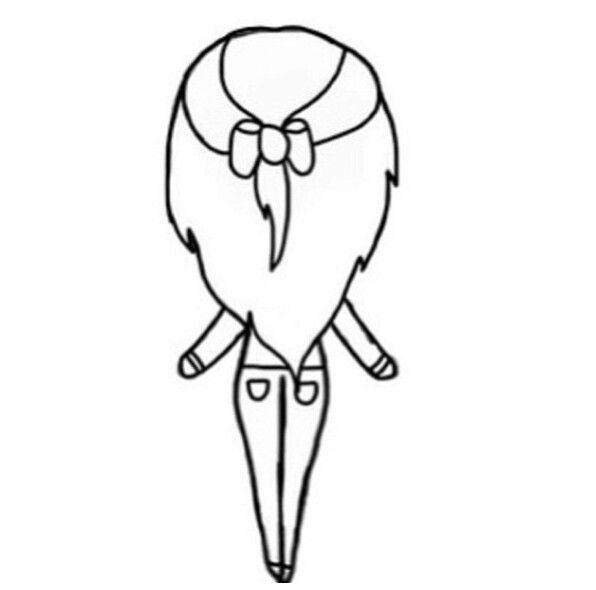 596x590 Simple Chibi Stencils - Easy Chibi Drawings