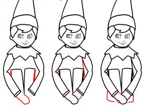 300x210 Easy Christmas Drawings For Kids Step - Easy Christmas Drawings