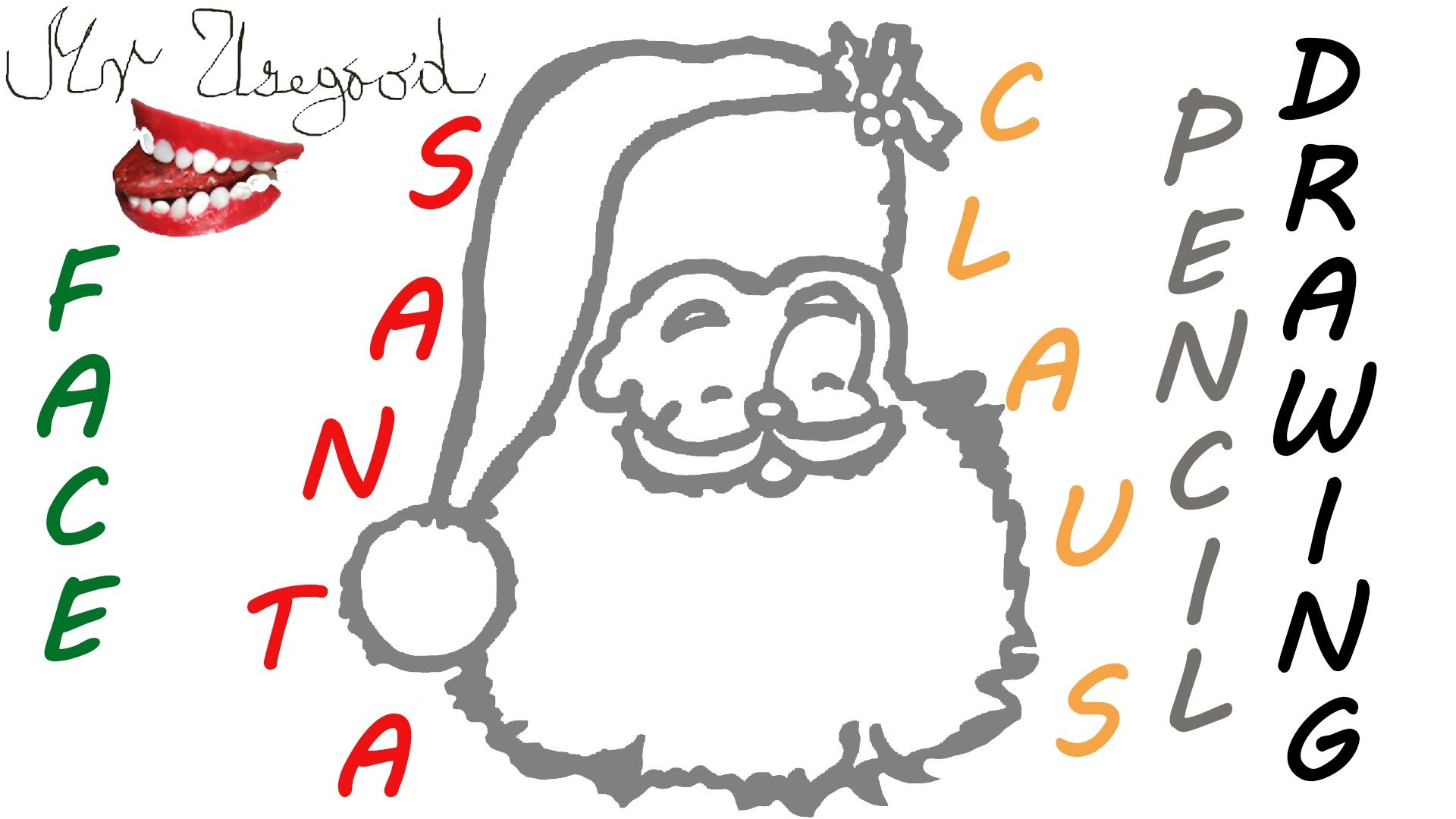 1920x1080 Christmas Drawings Easy Santa - Easy Christmas Drawings