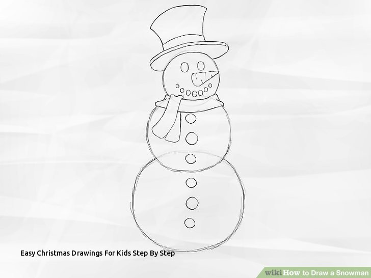 728x546 Easy Christmas Drawings For Kids Step - Easy Christmas Drawings For Kids