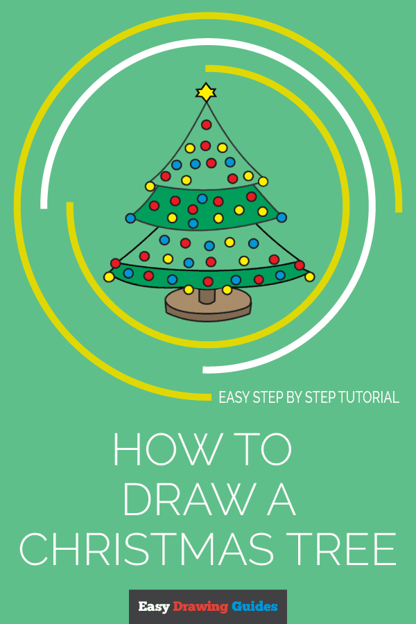 Easy Christmas Tree Drawing at PaintingValley.com | Explore collection ...