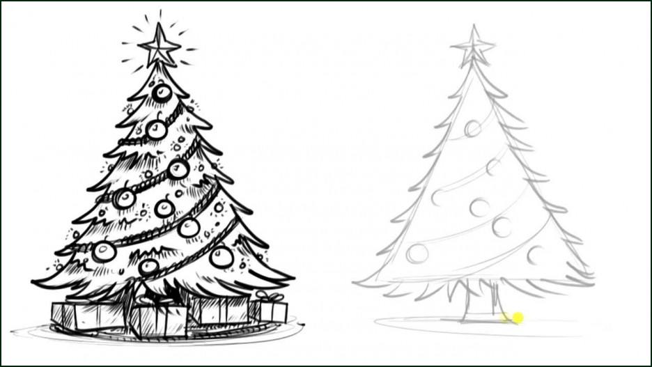 936x527 Draw A Simple Christmas Tree Halloween Holidays Wizard - Easy Christmas Tree Drawing