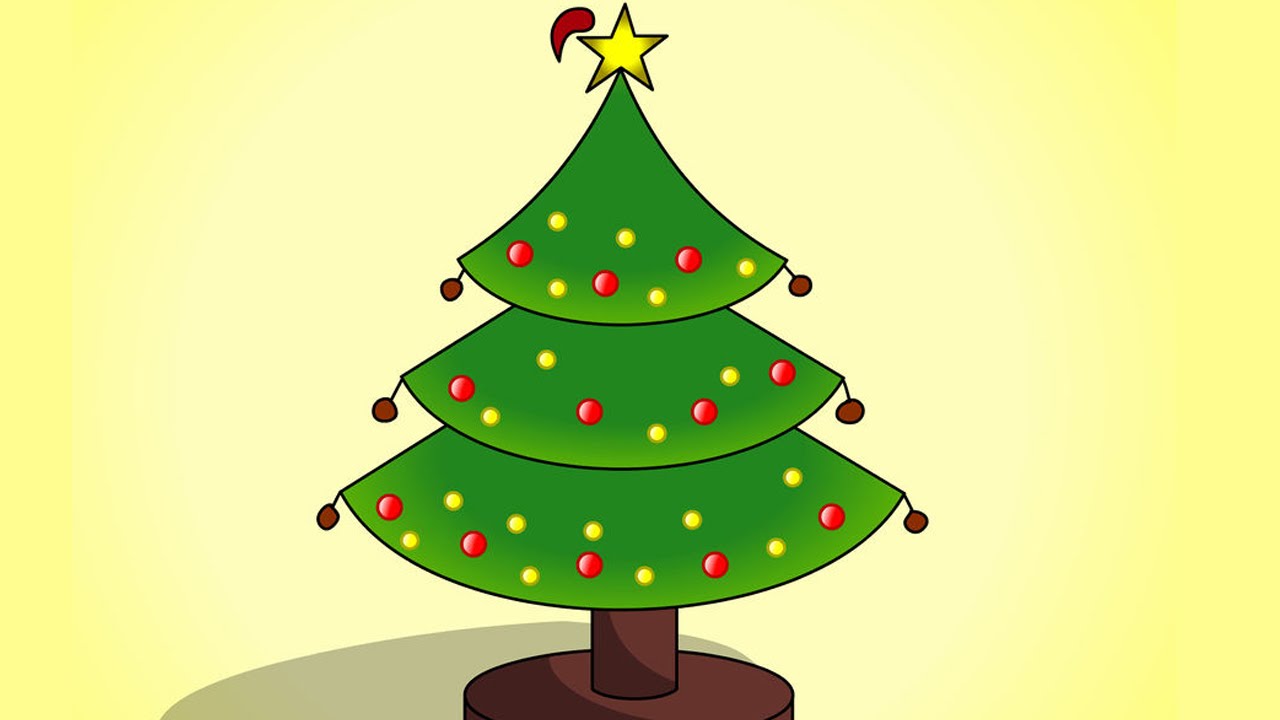 1280x720 Easy To Draw Christmas Tree - Easy Christmas Tree Drawing