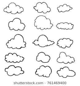 260x280 Cloud Drawing - Easy Cloud Drawing