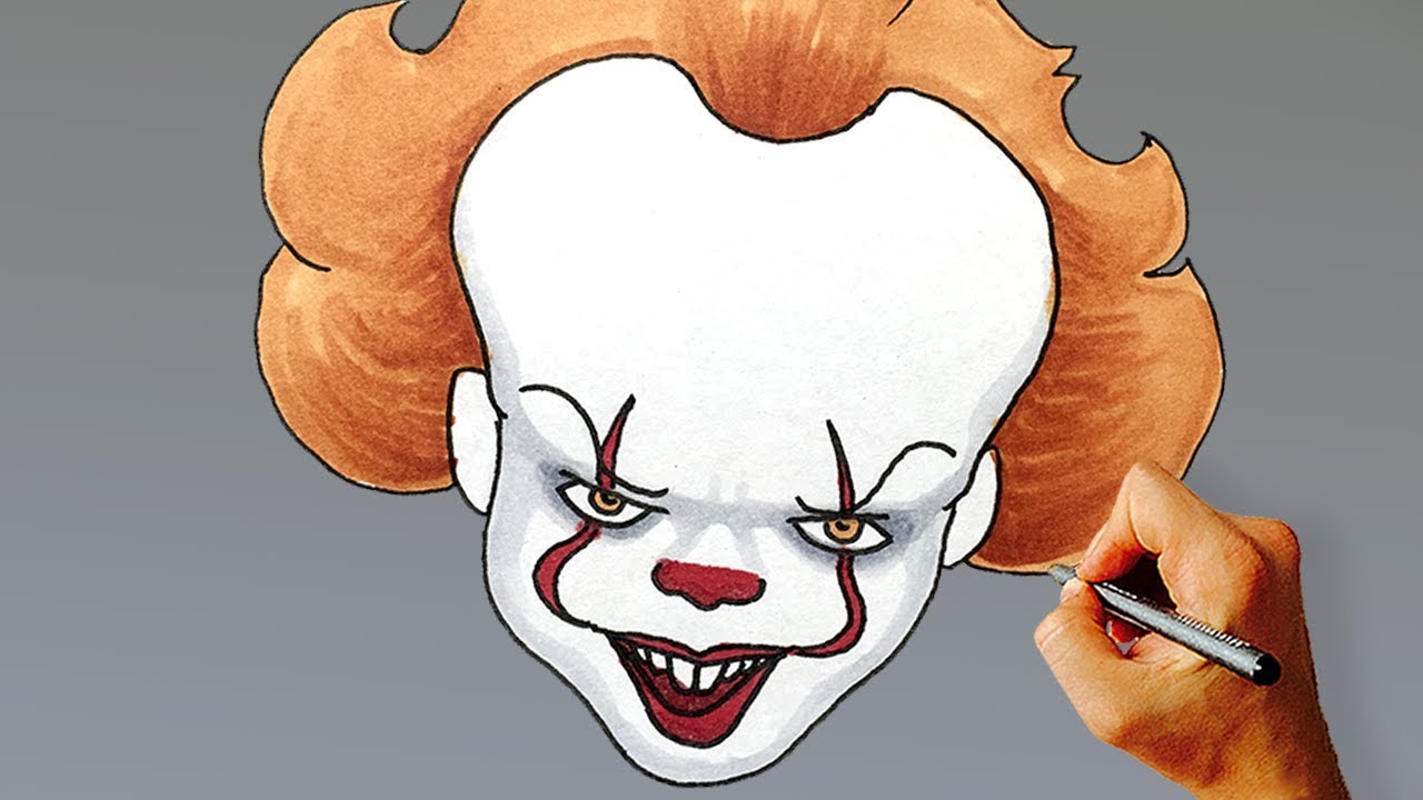 Easy Clown Drawing At Paintingvalley Com Explore Collection Of