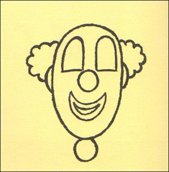350x356 How To Draw How To Draw A Clown - Easy Clown Drawing