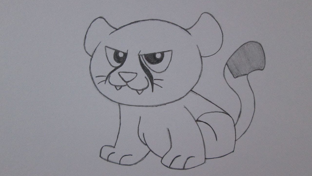 1280x720 How To Draw A Cougar - Easy Cougar Drawing